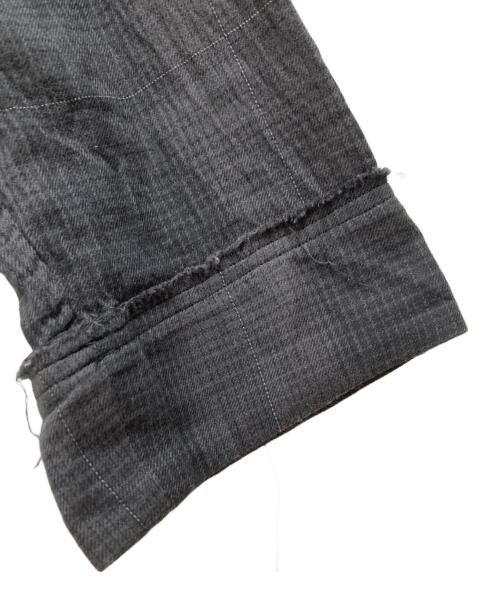 SUBLATIONS（サブレーションズ）SUBLATIONS (サブレーションズ) OMBRE CHECK PAJAMA SHIRT ブラック サイズ:２の古着・服飾アイテム