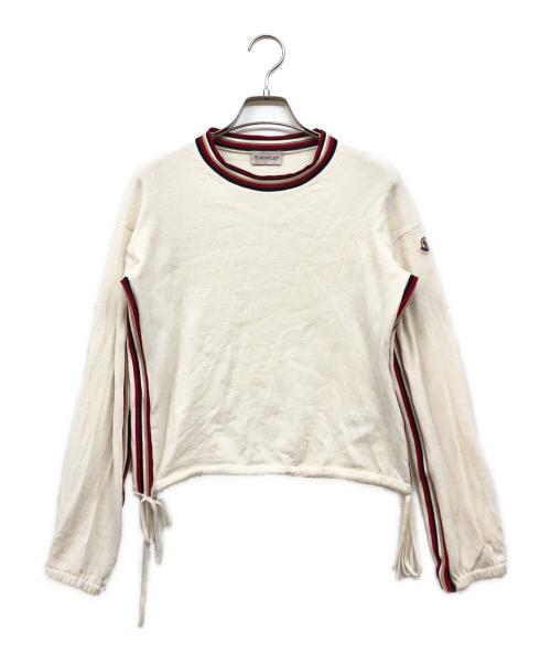 MONCLER（モンクレール）MONCLER (モンクレール) ドローストリングニット ホワイト サイズ:XSの古着・服飾アイテム