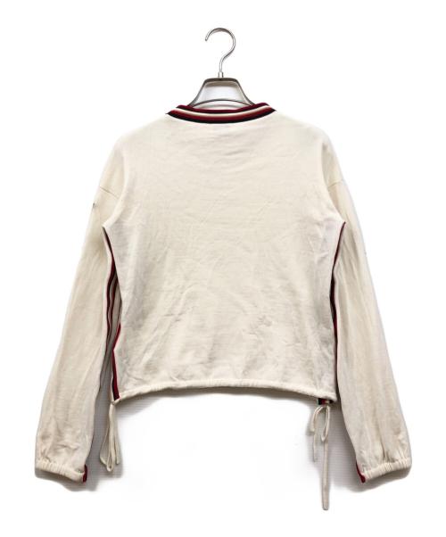 MONCLER（モンクレール）MONCLER (モンクレール) ドローストリングニット ホワイト サイズ:XSの古着・服飾アイテム