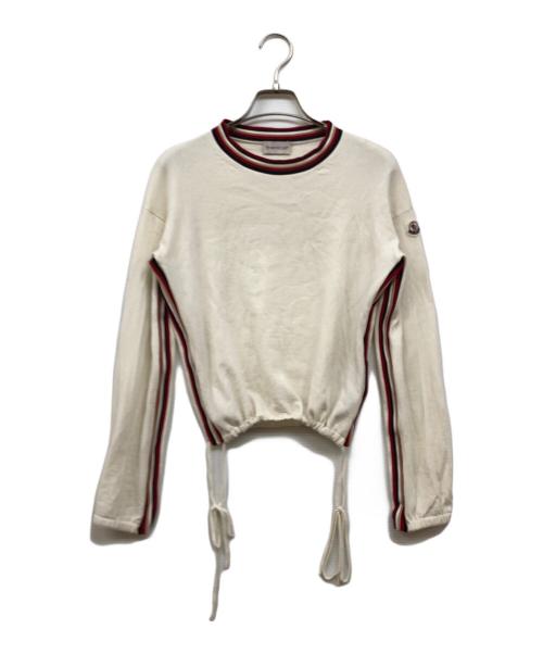 MONCLER（モンクレール）MONCLER (モンクレール) ドローストリングニット ホワイト サイズ:XSの古着・服飾アイテム