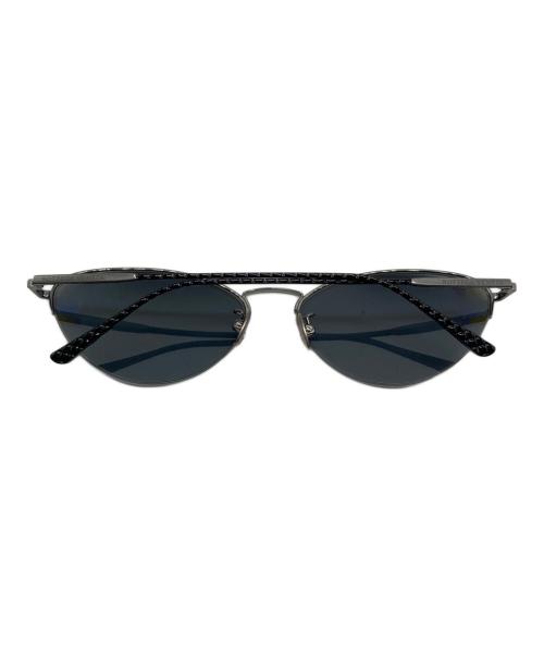 BOTTEGA VENETA（ボッテガベネタ）BOTTEGA VENETA (ボッテガベネタ) ハーフリム キャットアイ グレー サイズ:60□17の古着・服飾アイテム