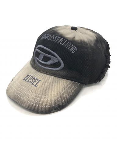 中古・古着通販】DIESEL (ディーゼル) ダメージ加工ロゴキャップ