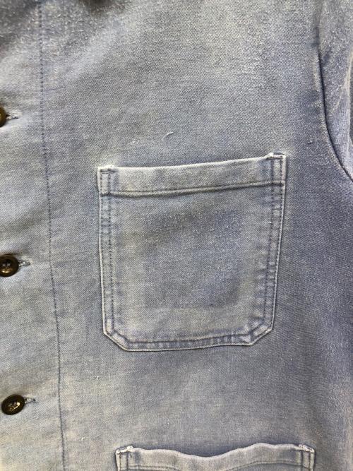 USED（ユーズド）USED (ユーズド) モールスキンジャケット ブルー サイズ:56の古着・服飾アイテム