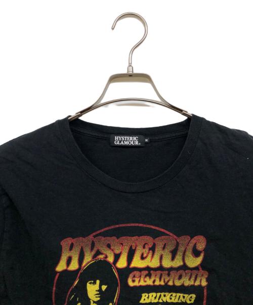 Hysteric Glamour（ヒステリックグラマー）Hysteric Glamour (ヒステリックグラマー) ガールプリントロンT ブラック サイズ:Mの古着・服飾アイテム