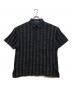 ISSEY MIYAKE MEN（イッセイミヤケメン）の古着「筆タグ ニットポロシャツ」｜ブラック×グレー