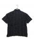 ISSEY MIYAKE MEN (イッセイミヤケメン) 筆タグ ニットポロシャツ ブラック×グレー サイズ:M：15000円