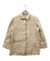 WEEKEND Max Mara（ウィークエンド マックスマーラ）の古着「リネン比翼ジャケット」｜ベージュ