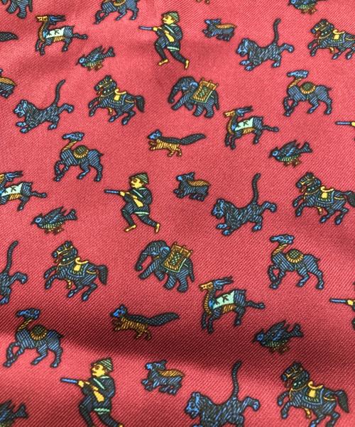 HERMES（エルメス）HERMES (エルメス) シルクスカーフ レッドの古着・服飾アイテム