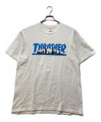 SUPREME×THRASHERシュプリーム×スラッシャー）の古着「Skyline tee」｜ホワイト