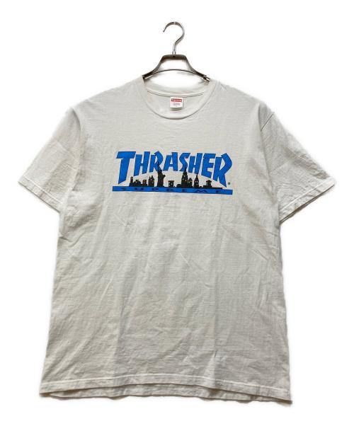 SUPREME（シュプリーム）SUPREME (シュプリーム) THRASHER (スラッシャー) Skyline tee ホワイト サイズ:Lの古着・服飾アイテム