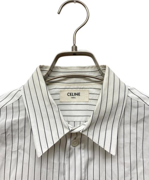 CELINE（セリーヌ）CELINE (セリーヌ) Classic Shirt Striped Poplin ホワイト サイズ:40の古着・服飾アイテム