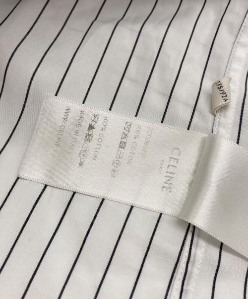 CELINE（セリーヌ）CELINE (セリーヌ) Classic Shirt Striped Poplin ホワイト サイズ:40の古着・服飾アイテム