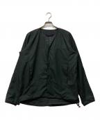 Needles sportswearニードルズスポーツウェア）の古着「ノーカラージャケット」｜ブラック