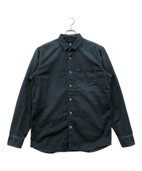 G-STAR RAW（ジースターロゥ）G-STAR RAW (ジースターロゥ) REGULAR 1-PKT SHIRT L/S ネイビー サイズ:Mの古着・服飾アイテム