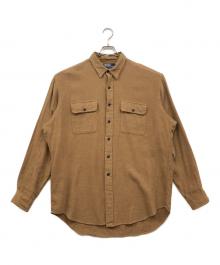 POLO RALPH LAUREN（ポロ・ラルフローレン）の古着「ヘリンボーンシャツ」｜ブラウン