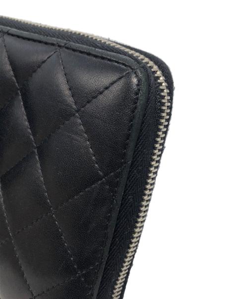 CHANEL（シャネル）CHANEL (シャネル) ココマークラウンドジップウォレット ブラックの古着・服飾アイテム