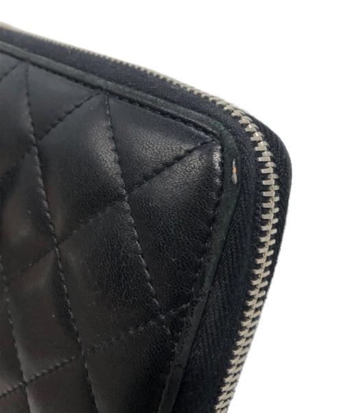 CHANEL（シャネル）CHANEL (シャネル) ココマークラウンドジップウォレット ブラックの古着・服飾アイテム