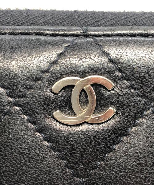 CHANEL（シャネル）CHANEL (シャネル) ココマークラウンドジップウォレット ブラックの古着・服飾アイテム