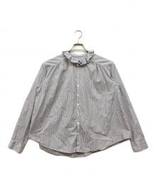 HADDOW（ハドウ）の古着「たたみフリルカラーシャツ」｜グレー