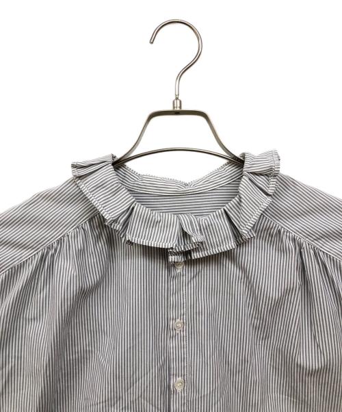 HADDOW（ハドウ）haddow (ハドウ) たたみフリルカラーシャツ グレー サイズ:2の古着・服飾アイテム