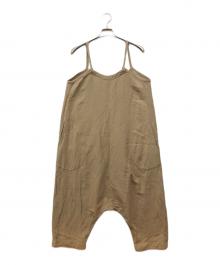 Vlas Blomme（ヴラスブラム）の古着「Linen viscose canvas サロペット」｜ベージュ