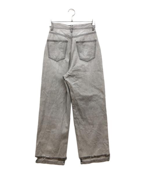 YENN（イエン）YENN (イエン) HIGH RISE TUCK WIDE PANTS グレー サイズ:36の古着・服飾アイテム