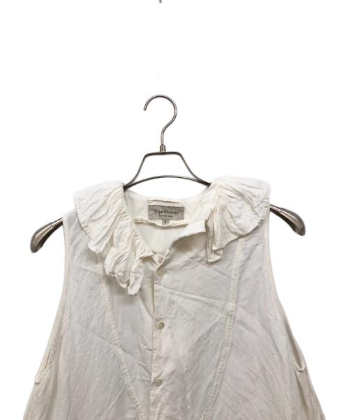 Vlas Blomme（ヴラスブラム）Vlas Blomme (ヴラスブラム) Linen Bamboo 2wayアシンメトリードレス ホワイト サイズ:freeの古着・服飾アイテム