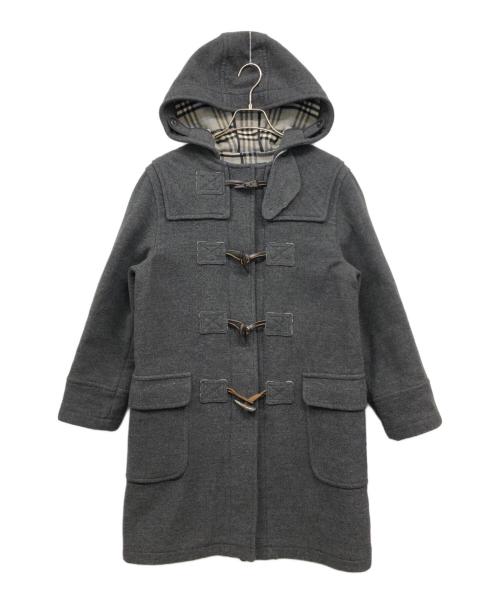 BURBERRY LONDON（バーバリーロンドン）BURBERRY LONDON (バーバリーロンドン) ノヴァチェックライニングダッフルコート グレー サイズ:150Aの古着・服飾アイテム