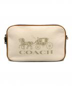COACHコーチ）の古着「ショルダーバッグ」｜ホワイト×ブルー