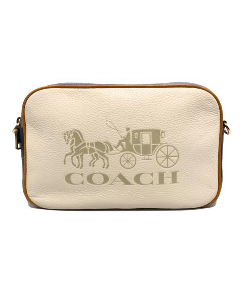 COACH（コーチ）COACH (コーチ) ショルダーバッグ ホワイト×ブルーの古着・服飾アイテム