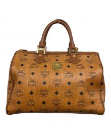 MCM（エムシーエム）の古着「ミニボストンバッグ」｜ブラウン
