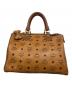 MCM (エムシーエム) ミニボストンバッグ ブラウン：10000円