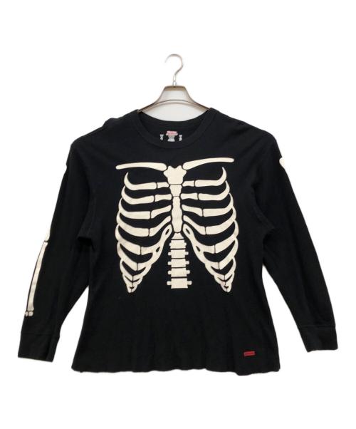 Hanes（ヘインズ）Hanes (ヘインズ) Supreme (シュプリーム) サーマルカットソー ブラック サイズ:XLの古着・服飾アイテム