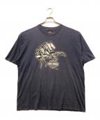 HARLEY-DAVIDSONハーレーダビッドソン）の古着「ホースプリントTシャツ」｜ネイビー