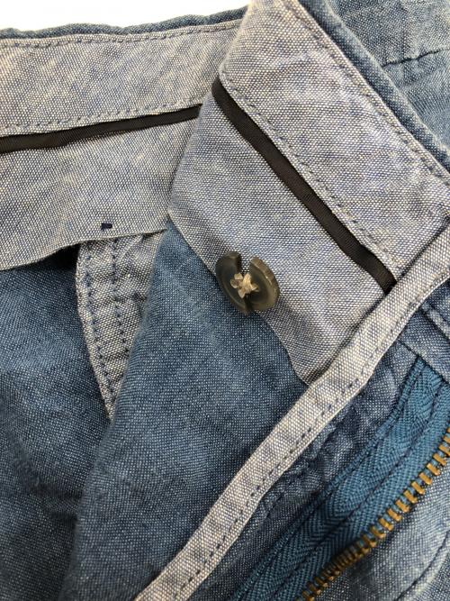 POLO RALPH LAUREN（ポロ・ラルフローレン）POLO RALPH LAUREN (ポロ・ラルフローレン) リネンハーフパンツ インディゴ サイズ:38Longの古着・服飾アイテム