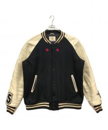 Golden Bear（ゴールデンベア）の古着「スタジャン」｜ブラック×ベージュ