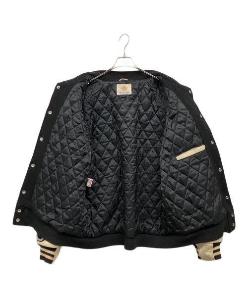 Golden Bear（ゴールデンベア）Golden Bear (ゴールデンベア) スタジャン ブラック×ベージュ サイズ:記載無し（実寸サイズをご確認ください）の古着・服飾アイテム