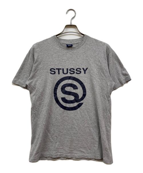 stussy（ステューシー）stussy (ステューシー) オールドロゴプリントtシャツ グレー サイズ:Ⅿの古着・服飾アイテム