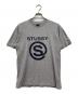 stussy（ステューシー）の古着「オールドロゴプリントtシャツ」｜グレー
