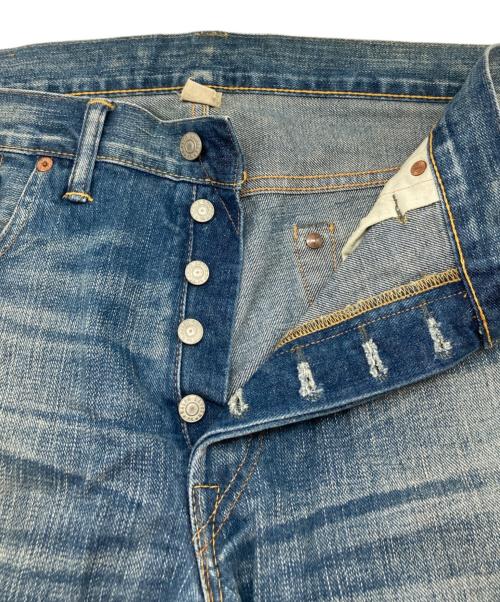 RRL（ダブルアールエル）RRL (ダブルアールエル) リペア加工デニムパンツ インディゴ サイズ:36×32の古着・服飾アイテム