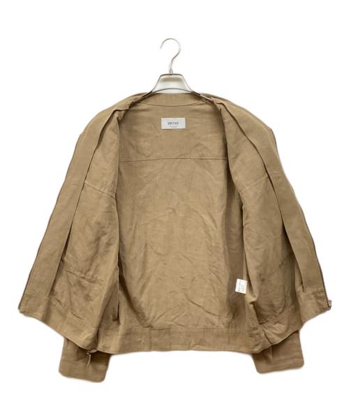 UNITUS（ユナイタス）UNITUS (ユナイタス) レーヨンリネンワークジャケット ベージュ サイズ:2の古着・服飾アイテム
