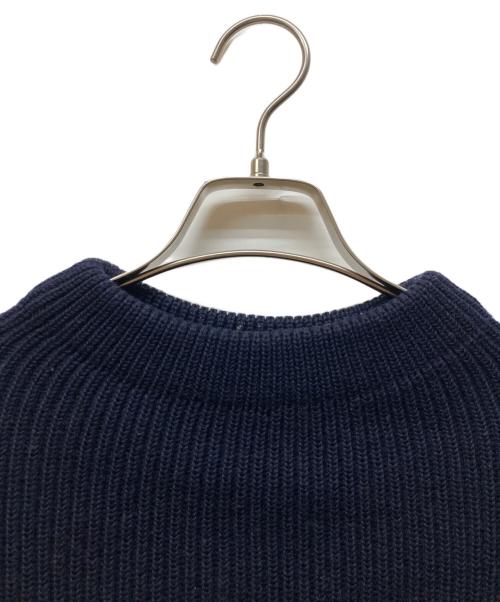 ANDERSEN-ANDERSEN（アンデルセン アンデルセン）Andersen-Andersen (アンデルセン アンデルセン) ウールクルーネックニット ネイビー サイズ:Mの古着・服飾アイテム