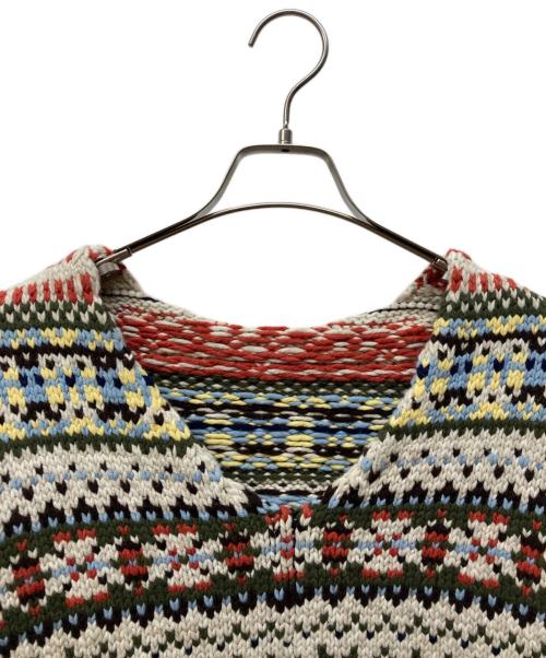 SUNSEA（サンシー）SUNSEA (サンシー) vネックノルディックニット ベージュ サイズ:2の古着・服飾アイテム