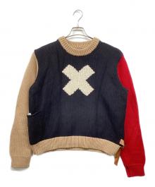 SUNSEA（サンシー）の古着「GIG'S SWEATER」｜ブラック×ブラウン