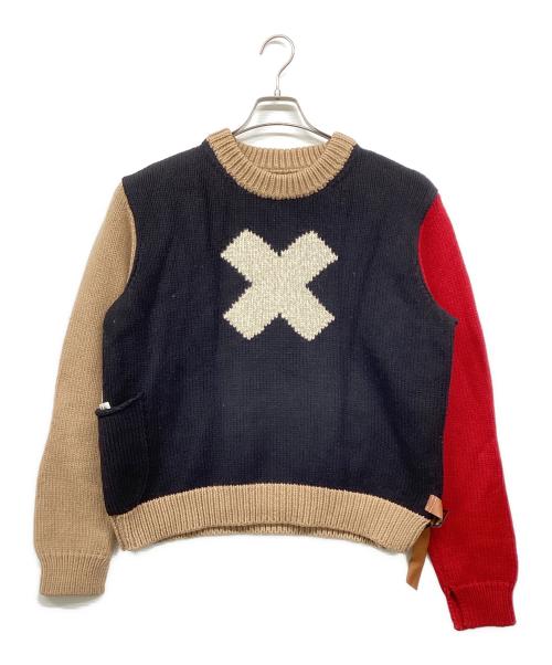 SUNSEA（サンシー）SUNSEA (サンシー) GIG'S SWEATER ブラック×ブラウン サイズ:3の古着・服飾アイテム