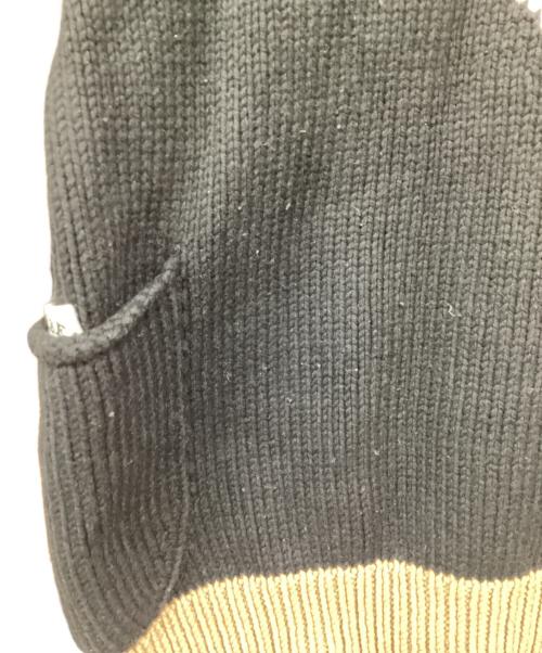 SUNSEA（サンシー）SUNSEA (サンシー) GIG'S SWEATER ブラック×ブラウン サイズ:3の古着・服飾アイテム