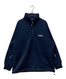 COMME des GARCONS HOMME（コムデギャルソン オム）の古着「ハーフジップスウェット」｜ネイビー