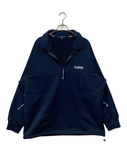 COMME des GARCONS HOMME（コムデギャルソン オム）COMME des GARCONS HOMME (コムデギャルソン オム) ハーフジップスウェット ネイビー サイズ:Mの古着・服飾アイテム
