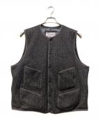Subcultureサブカルチャー）の古着「BEACH CLOTH DOWN VEST」｜ブラウン