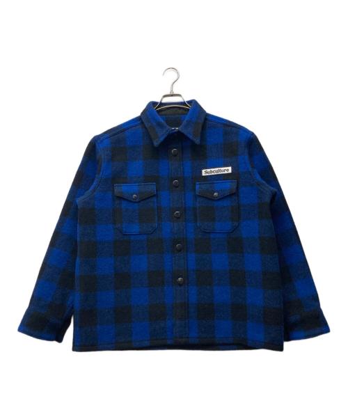 Subculture（サブカルチャー）Subculture (サブカルチャー) BUFFALO CHECK JACKET / BLUE CHECK ブルー×ブラック サイズ:1の古着・服飾アイテム